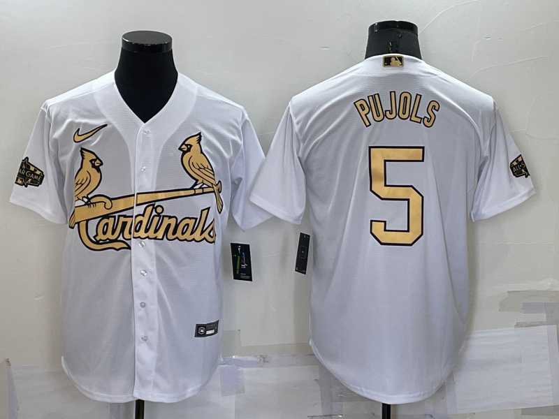 St Louis Cardinals #5 Albert Pujols White 2022 All Star Stitched Cool Base Nike Jersey,We sell and wholesale St Louis Cardinals #5 Albert Pujols White 2022 All Star Stitched Cool Base Nike Jersey on line form chian!